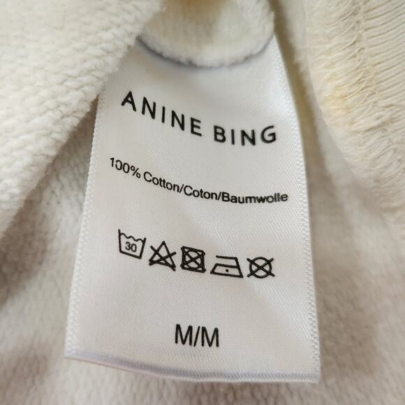 Anine Bing Outlaws Tie Dye Crew Neck Sweatshirt Cotton Pullover Size Medium - Picture 8 of 9